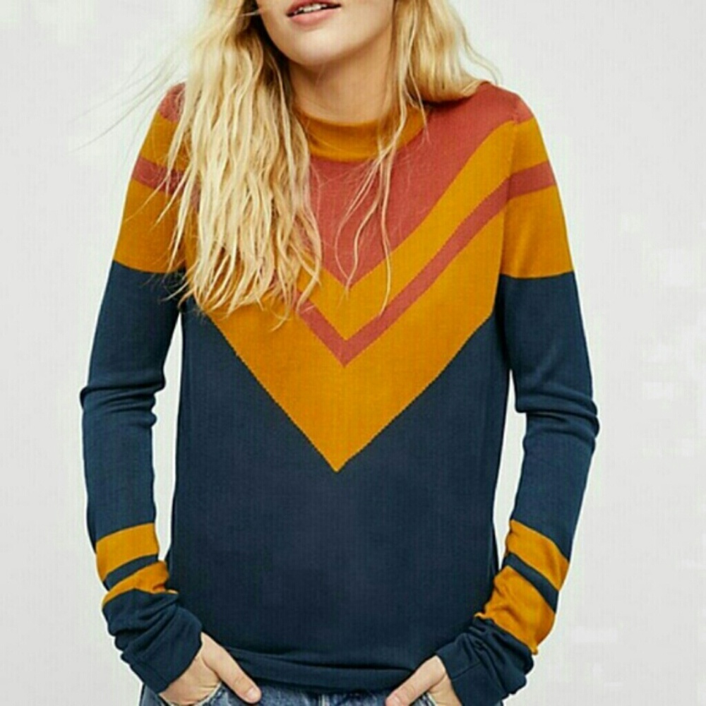 Free People Wonder woman stripes sweater
